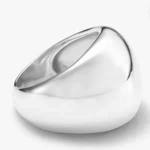 MELINDA MARIA - Thick Ass Silver Ring - dome